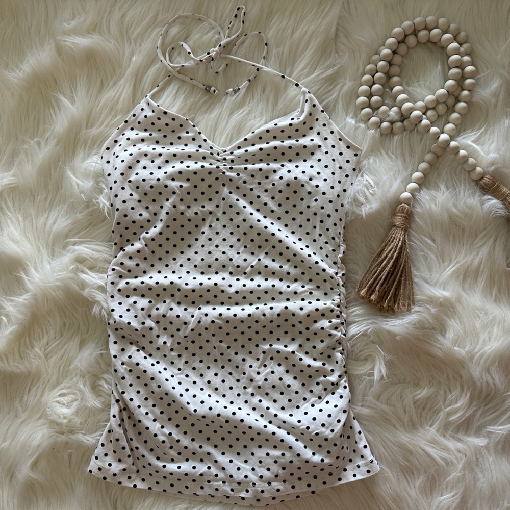 Express Halter Camisole polka dot